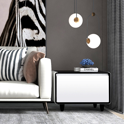 Muebles para el hogar Grado 2 Eficiencia energética Mesa de noche inteligente con refrigerador y pantalla de enfriamiento directo