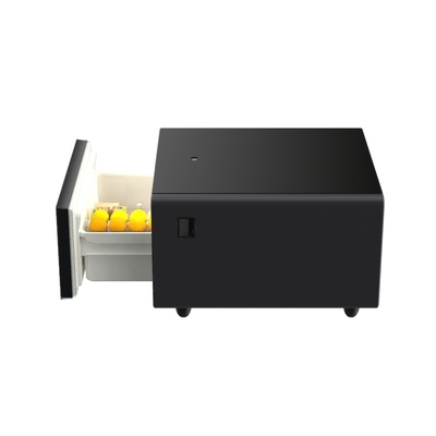 Sala de estar Smart mesa de cama con altavoz y cargador inalámbrico de acero inoxidable