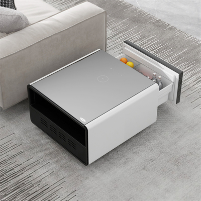65L Cubage Mini Smart Side Tea Table con carga inalámbrica y cajón refrigerado