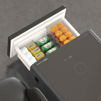 Estancia de noche de estilo moderno Mini mesa lateral refrigerador para muebles de sala de estar