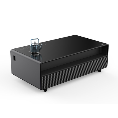 NO Mesa de café inteligente plegada con caldera de ebullición y cajones de la nevera Muebles modernos