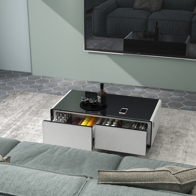 Altavoces de música multifunción Refrigerador Mesa de café con tetera de caldera hirviendo