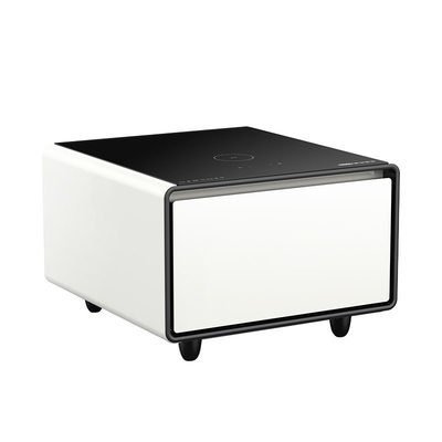 Muebles de dormitorio modernos Carga inalámbrica Mesa de café inteligente con nevera incorporada de 65L