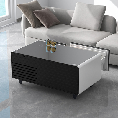Embalaje de correo N Muebles inteligentes Mesa con carga inalámbrica cajón congelado mini nevera
