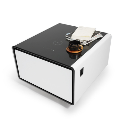 Refrigerador inteligente de mesa de café de 65L con carga inalámbrica y diseño conciso