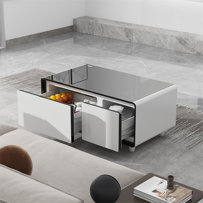 Mini Refrigerador Mesa de café inteligente con refrigerador de vino y función de reproductor de música