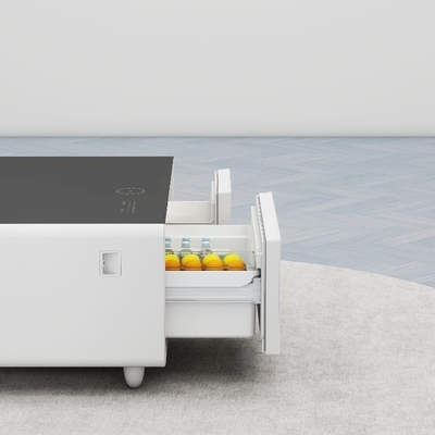 Muebles de sala de estar Mesa de café inteligente con carga inalámbrica y reproductor de música