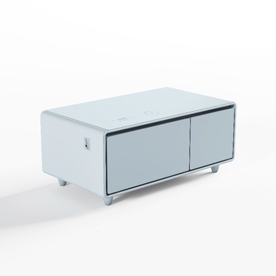 Muebles de sala de estar Mesa de café moderna con refrigerador incorporado y reproductor de música
