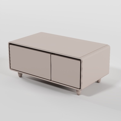 Casa Muebles de estar Mesa con refrigerador frigorífico multifuncional y carga inalámbrica